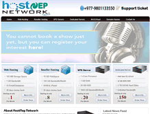 Tablet Screenshot of hostnep.com